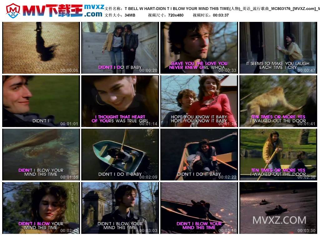 T BELL W HART-DIDN T I BLOW YOUR MIND THIS TIME(人物)_英语_流行歌曲_MC803176